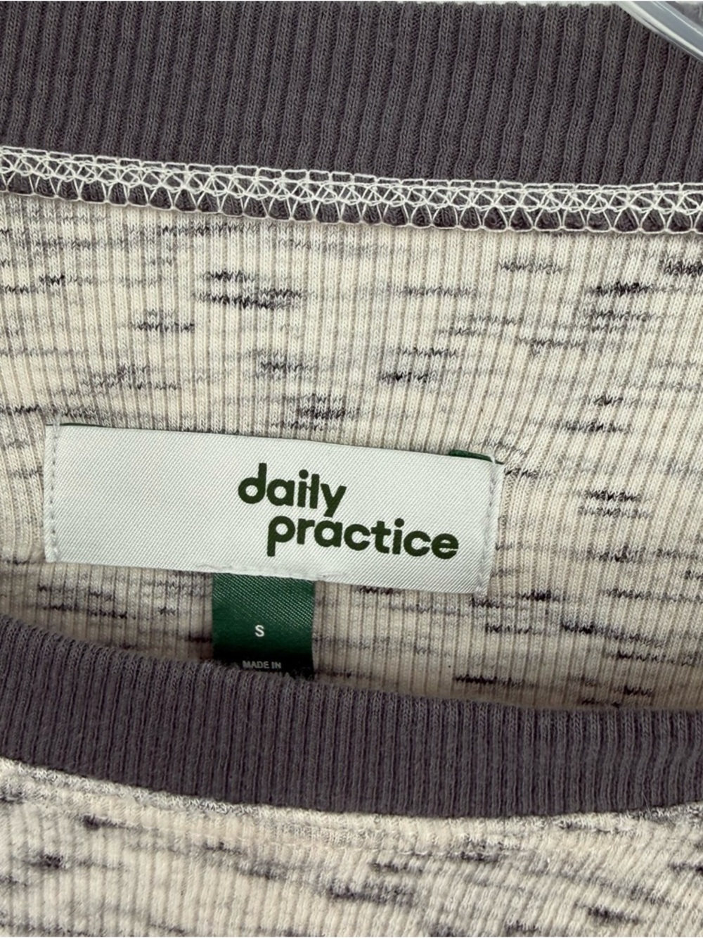 NWT Daily Practice Long Sleeve Fitted Max Dress Womens Small Gray Athleisure - Picture 7 of 9